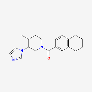 (3-Imidazol-1-yl-4-methylpiperidin-1-yl)-(5,6,7,8-tetrahydronaphthalen-2-yl)methanone