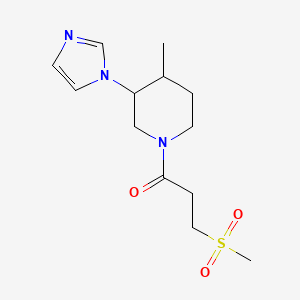 1-(3-Imidazol-1-yl-4-methylpiperidin-1-yl)-3-methylsulfonylpropan-1-one