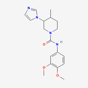 N-(3,4-dimethoxyphenyl)-3-imidazol-1-yl-4-methylpiperidine-1-carboxamide