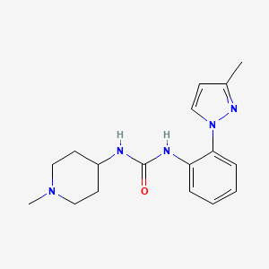 1-(1-Methylpiperidin-4-yl)-3-[2-(3-methylpyrazol-1-yl)phenyl]urea