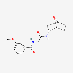 3-methoxy-N-[2-(7-oxabicyclo[2.2.1]heptan-2-ylamino)-2-oxoethyl]benzamide