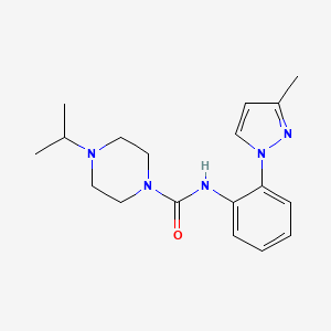 N-[2-(3-methylpyrazol-1-yl)phenyl]-4-propan-2-ylpiperazine-1-carboxamide