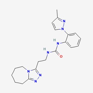 1-[2-(3-methylpyrazol-1-yl)phenyl]-3-[2-(6,7,8,9-tetrahydro-5H-[1,2,4]triazolo[4,3-a]azepin-3-yl)ethyl]urea