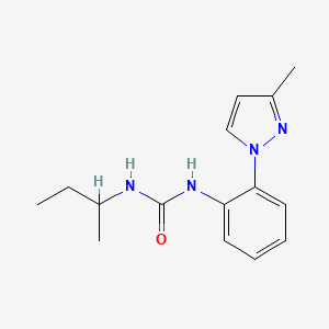 1-Butan-2-yl-3-[2-(3-methylpyrazol-1-yl)phenyl]urea