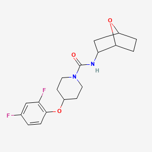 4-(2,4-difluorophenoxy)-N-(7-oxabicyclo[2.2.1]heptan-2-yl)piperidine-1-carboxamide