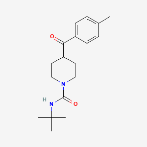 N-tert-butyl-4-(4-methylbenzoyl)piperidine-1-carboxamide