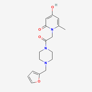 1-[2-[4-(Furan-2-ylmethyl)piperazin-1-yl]-2-oxoethyl]-4-hydroxy-6-methylpyridin-2-one