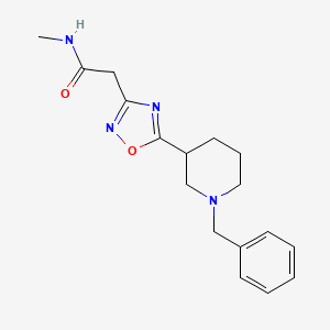 2-[5-(1-benzylpiperidin-3-yl)-1,2,4-oxadiazol-3-yl]-N-methylacetamide