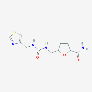 5-[(1,3-Thiazol-4-ylmethylcarbamoylamino)methyl]oxolane-2-carboxamide