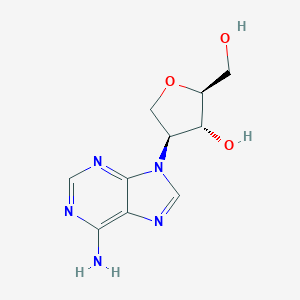 molecular formula C10H13N5O3 B071433 (2S,3R,4S)-4-(6-Aminopurin-9-YL)-2-(hydroxymethyl)oxolan-3-OL CAS No. 174955-57-8