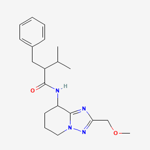 2-benzyl-N-[2-(methoxymethyl)-5,6,7,8-tetrahydro-[1,2,4]triazolo[1,5-a]pyridin-8-yl]-3-methylbutanamide