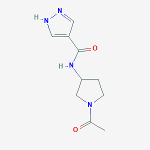 N-(1-acetylpyrrolidin-3-yl)-1H-pyrazole-4-carboxamide