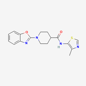 1-(1,3-benzoxazol-2-yl)-N-(4-methyl-1,3-thiazol-5-yl)piperidine-4-carboxamide