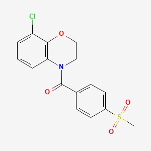 (8-Chloro-2,3-dihydro-1,4-benzoxazin-4-yl)-(4-methylsulfonylphenyl)methanone