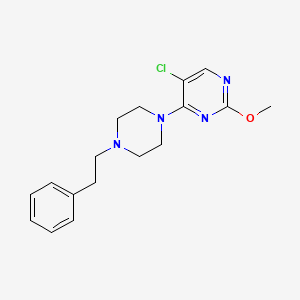 5-Chloro-2-methoxy-4-[4-(2-phenylethyl)piperazin-1-yl]pyrimidine