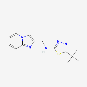 5-tert-butyl-N-[(5-methylimidazo[1,2-a]pyridin-2-yl)methyl]-1,3,4-thiadiazol-2-amine