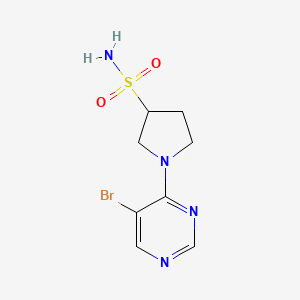 1-(5-Bromopyrimidin-4-yl)pyrrolidine-3-sulfonamide