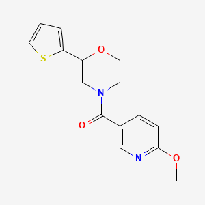 (6-Methoxypyridin-3-yl)-(2-thiophen-2-ylmorpholin-4-yl)methanone