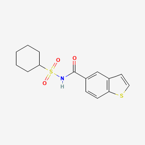 N-cyclohexylsulfonyl-1-benzothiophene-5-carboxamide