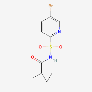 N-(5-bromopyridin-2-yl)sulfonyl-1-methylcyclopropane-1-carboxamide