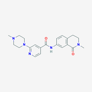 N-(2-methyl-1-oxo-3,4-dihydroisoquinolin-7-yl)-2-(4-methylpiperazin-1-yl)pyridine-4-carboxamide