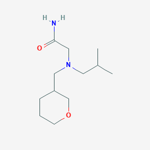 2-[2-Methylpropyl(oxan-3-ylmethyl)amino]acetamide