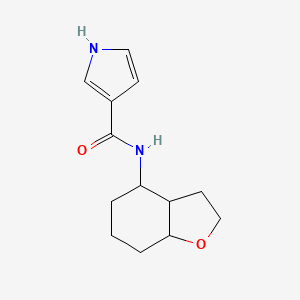 N-(2,3,3a,4,5,6,7,7a-octahydro-1-benzofuran-4-yl)-1H-pyrrole-3-carboxamide