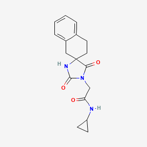 N-cyclopropyl-2-(2',5'-dioxospiro[2,4-dihydro-1H-naphthalene-3,4'-imidazolidine]-1'-yl)acetamide