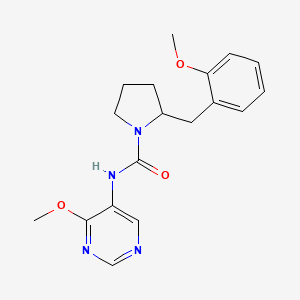 2-[(2-methoxyphenyl)methyl]-N-(4-methoxypyrimidin-5-yl)pyrrolidine-1-carboxamide