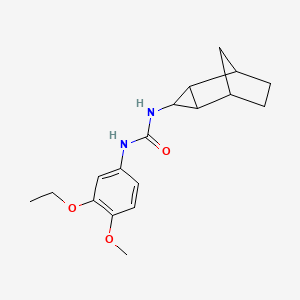 1-(3-Ethoxy-4-methoxyphenyl)-3-(3-tricyclo[3.2.1.02,4]octanyl)urea