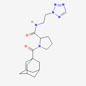 1-(adamantane-1-carbonyl)-N-[2-(tetrazol-2-yl)ethyl]pyrrolidine-2-carboxamide