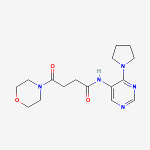 4-morpholin-4-yl-4-oxo-N-(4-pyrrolidin-1-ylpyrimidin-5-yl)butanamide