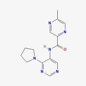 5-methyl-N-(4-pyrrolidin-1-ylpyrimidin-5-yl)pyrazine-2-carboxamide