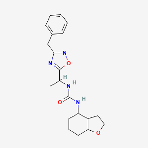 1-(2,3,3a,4,5,6,7,7a-Octahydro-1-benzofuran-4-yl)-3-[1-(3-benzyl-1,2,4-oxadiazol-5-yl)ethyl]urea