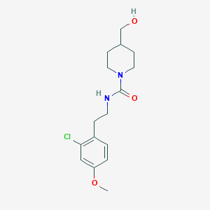 N-[2-(2-chloro-4-methoxyphenyl)ethyl]-4-(hydroxymethyl)piperidine-1-carboxamide