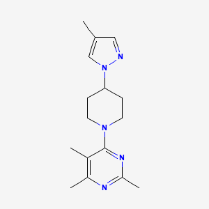 2,4,5-Trimethyl-6-[4-(4-methylpyrazol-1-yl)piperidin-1-yl]pyrimidine