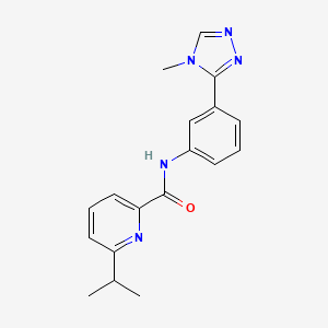 N-[3-(4-methyl-1,2,4-triazol-3-yl)phenyl]-6-propan-2-ylpyridine-2-carboxamide