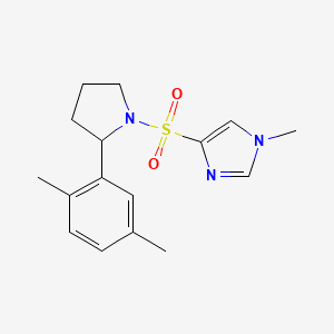 4-[2-(2,5-Dimethylphenyl)pyrrolidin-1-yl]sulfonyl-1-methylimidazole