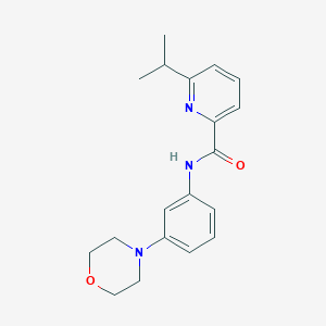 N-(3-morpholin-4-ylphenyl)-6-propan-2-ylpyridine-2-carboxamide