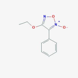 molecular formula C10H10N2O3 B071471 4-Ethoxy-2-oxido-3-phenyl-1,2,5-oxadiazol-2-ium CAS No. 178430-92-7