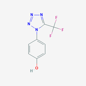 molecular formula C8H5F3N4O B071486 4-(5-Trifluoromethyl-tetrazol-1-YL)-phenol CAS No. 168267-75-2