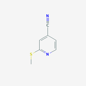 molecular formula C7H6N2S B071502 2-(Methylthio)isonicotinonitrile CAS No. 180790-90-3