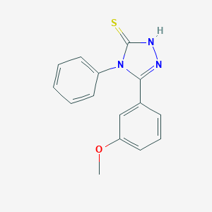 molecular formula C15H13N3OS B071506 5-(3-methoxyphenyl)-4-phenyl-4H-1,2,4-triazole-3-thiol CAS No. 174573-90-1