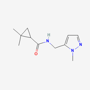 2,2-dimethyl-N-[(2-methylpyrazol-3-yl)methyl]cyclopropane-1-carboxamide