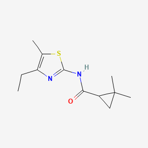 N-(4-ethyl-5-methyl-1,3-thiazol-2-yl)-2,2-dimethylcyclopropane-1-carboxamide