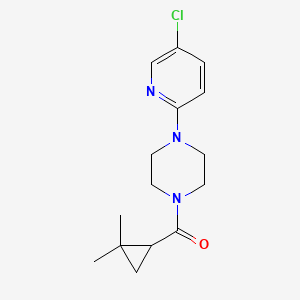 [4-(5-Chloropyridin-2-yl)piperazin-1-yl]-(2,2-dimethylcyclopropyl)methanone