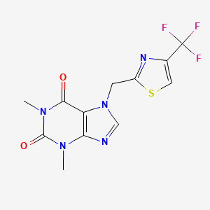 1,3-Dimethyl-7-[[4-(trifluoromethyl)-1,3-thiazol-2-yl]methyl]purine-2,6-dione