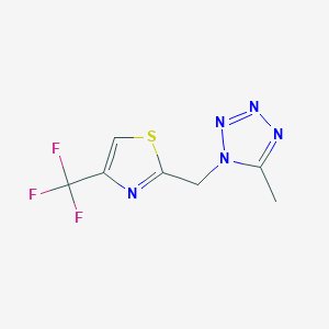 2-[(5-Methyltetrazol-1-yl)methyl]-4-(trifluoromethyl)-1,3-thiazole