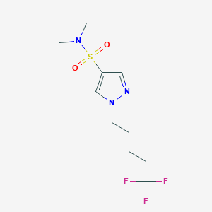 N,N-dimethyl-1-(5,5,5-trifluoropentyl)pyrazole-4-sulfonamide