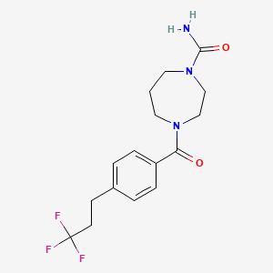 4-[4-(3,3,3-Trifluoropropyl)benzoyl]-1,4-diazepane-1-carboxamide